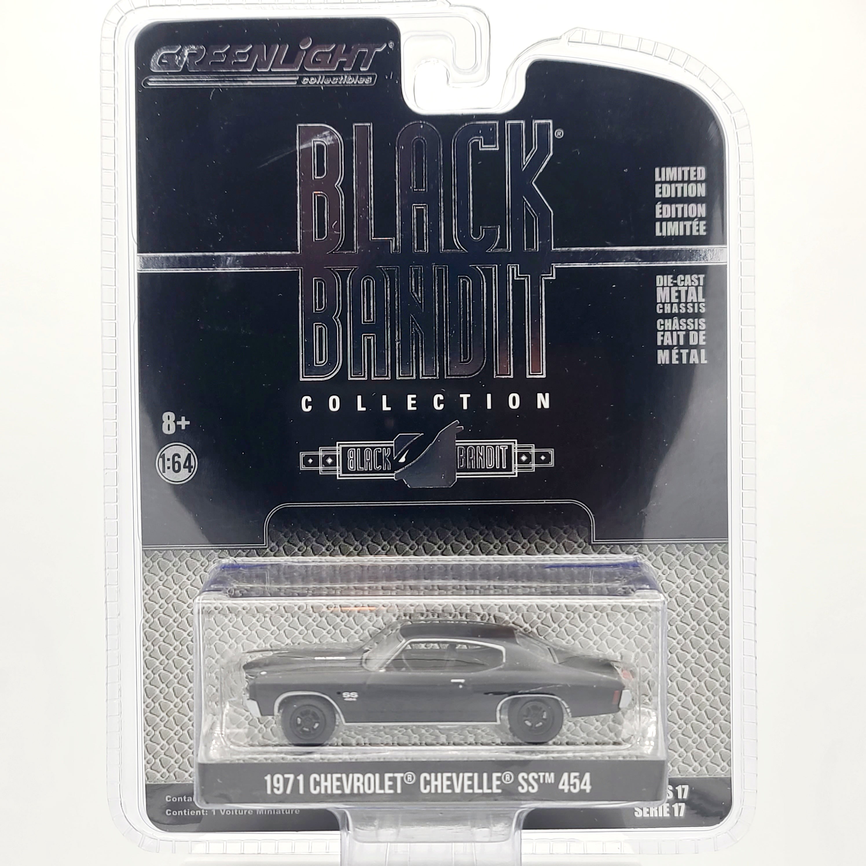 GreenLight Collectibles '71 Chevrolet Chevelle SS 454 - 1:64 (2017 Black Bandit Series 17)